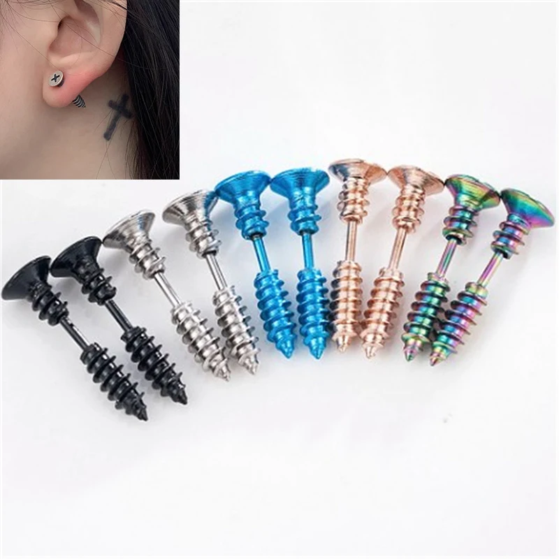 New Popular Punk Style Stainless Steel Earrings Unisex Personalized Rock Gothic Pierced Earring Earrings Women Girls Jewelry
New Popular Punk Style Stainless Steel Earrings Unisex Personalized Rock Gothic Pierced Earring Earrings Women Girls Jewelry