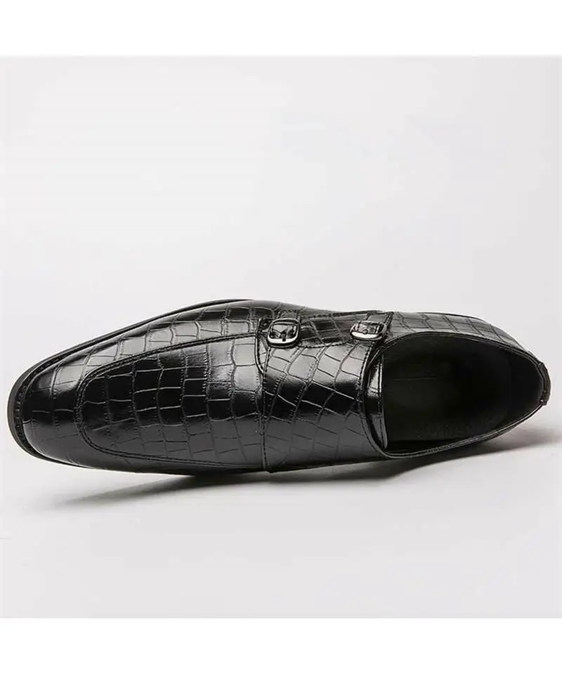 Men's Handmade PU Classic Black Crocodile Pattern Double Buckle Loafers Classic Fashion Trend All-match Business Casual 8KH012
Men's Handmade PU Classic Black Crocodile Pattern Double Buckle Loafers Classic Fashion Trend All-match Business Casual 8KH012