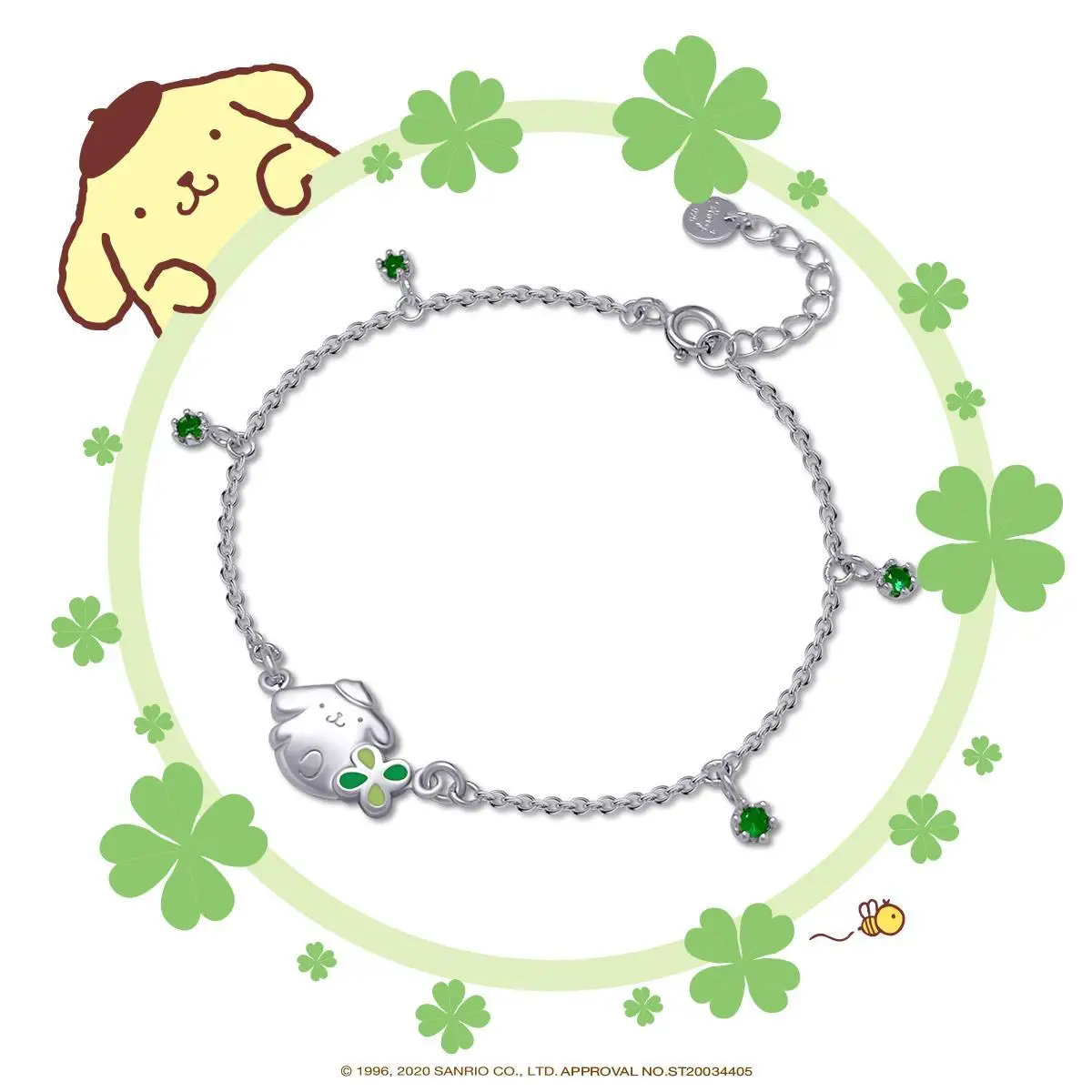 boho Pom Pom Purin Bright Crystal Clover Bracelet (White K Gold) bracelets for women charm bracelets for women
boho Pom Pom Purin Bright Crystal Clover Bracelet (White K Gold) bracelets for women charm bracelets for women
