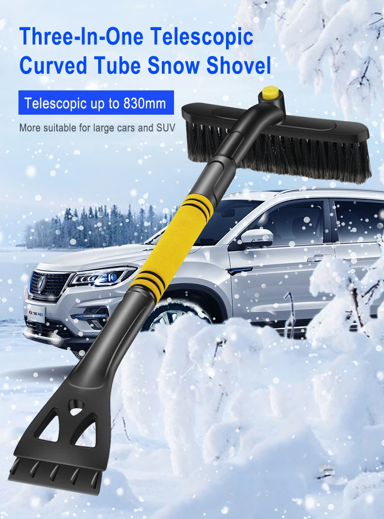 360° Rantation Extendable Car Snow Shovel Ice Scraper Adjustable Windshield Snow Remove Defrost Deicing Shovel Clean Tool
360° Rantation Extendable Car Snow Shovel Ice Scraper Adjustable Windshield Snow Remove Defrost Deicing Shovel Clean Tool