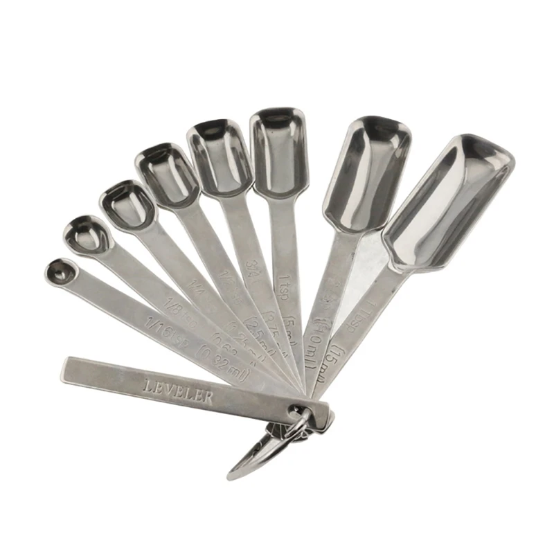 Measuring Spoons With Bonus Leveler,Stainless Steel Metal,For Measuring Dry And Liquid Ingredients Cooking & Baking
Measuring Spoons With Bonus Leveler,Stainless Steel Metal,For Measuring Dry And Liquid Ingredients Cooking & Baking