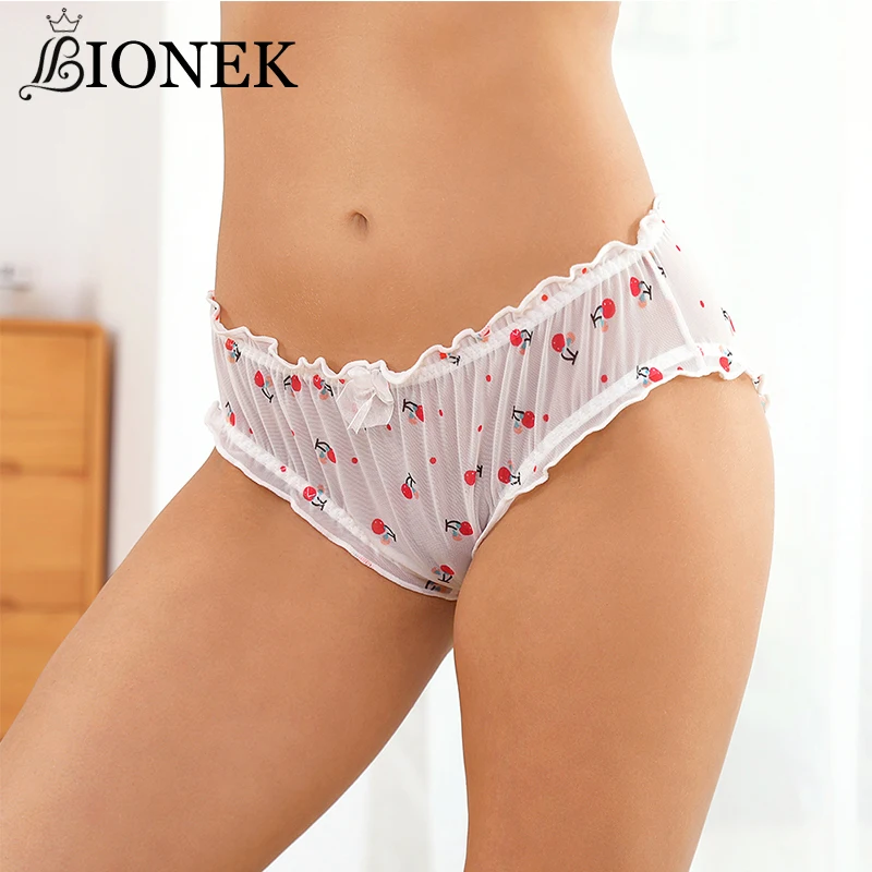 BIONEK New Women Underwear Japanese Mesh Low-Waist Cute Kitten Underwear Lightweight Breathable Fruit Pattern Custom Panties
BIONEK New Women Underwear Japanese Mesh Low-Waist Cute Kitten Underwear Lightweight Breathable Fruit Pattern Custom Panties