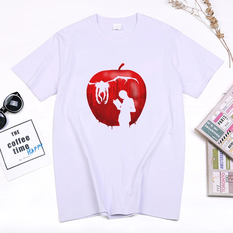 Death Note Anime Tshirt White Shinigami Ryuk T-shirt Man Women Hot Sale Manga White Tops Summer Casual Streetwear Hipster Tee
Death Note Anime Tshirt White Shinigami Ryuk T-shirt Man Women Hot Sale Manga White Tops Summer Casual Streetwear Hipster Tee