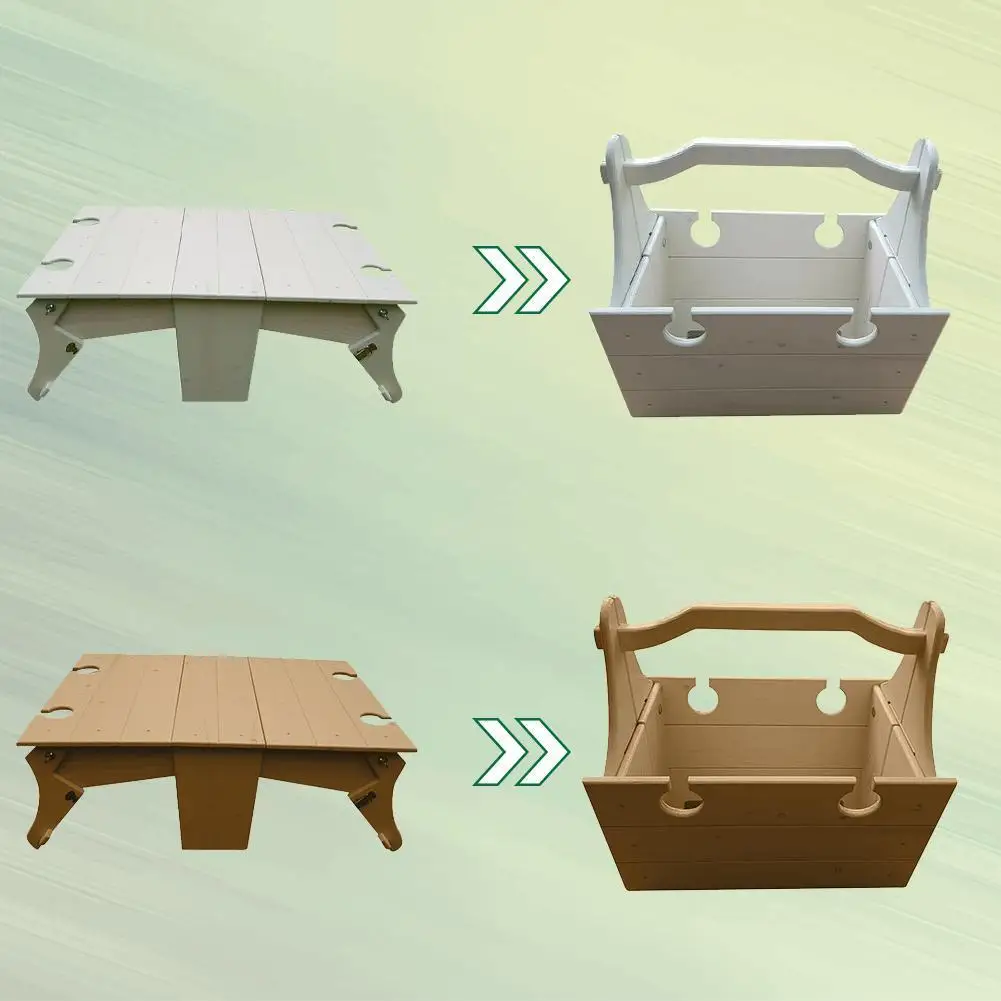 Многофункциональный деревянный складной стол 2-в-1, портативный рюкзак для кемпинга, мебель для мини-пикника, корзина для хранения 
Многофункциональный деревянный складной стол 2-в-1, портативный рюкзак для кемпинга, мебель для мини-пикника, корзина для хранения