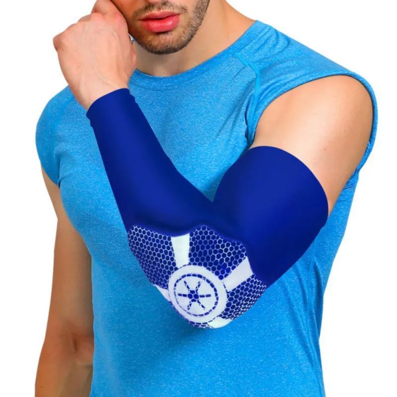 1pc Breathable Arm Sleeve Armband Elbow Support Basketball Arm Sleeve Football Safety Sport Elbow Pad Brace Protector
1pc Breathable Arm Sleeve Armband Elbow Support Basketball Arm Sleeve Football Safety Sport Elbow Pad Brace Protector