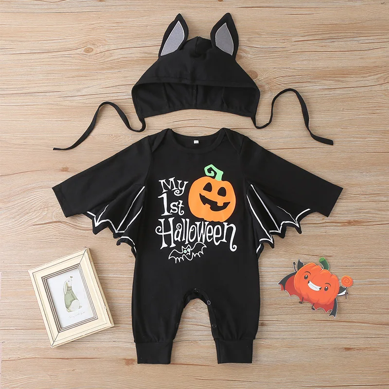 0-3Y Newly Cosplay Halloween Toddler Baby Kid Bat Print Sleeveless Romper Jumpsuits Tops+Hats Baby Clothes 2PCS Costumes
0-3Y Newly Cosplay Halloween Toddler Baby Kid Bat Print Sleeveless Romper Jumpsuits Tops+Hats Baby Clothes 2PCS Costumes