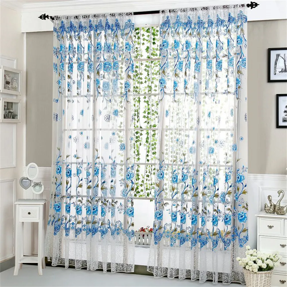 95 * 200CM Peony Floral Curtain Sheer Voile Net Drape Panels Room Door Divide Home Office Fashion Flower Print Screens Curtains
95 * 200CM Peony Floral Curtain Sheer Voile Net Drape Panels Room Door Divide Home Office Fashion Flower Print Screens Curtains