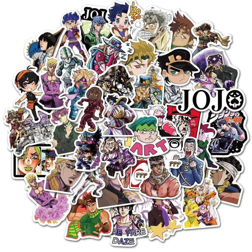 10/30/50pcs Anime JoJo Bizarre Adventure Graffiti Stickers Cosplay Accessories Pvc Waterproof Cartoon Decal Phone Sticker
10/30/50pcs Anime JoJo Bizarre Adventure Graffiti Stickers Cosplay Accessories Pvc Waterproof Cartoon Decal Phone Sticker