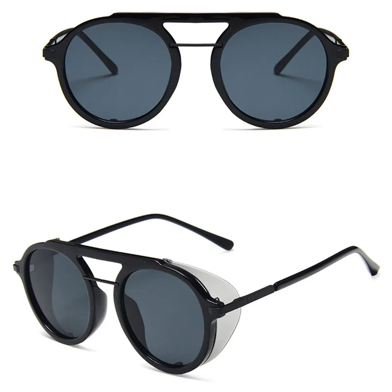 Steampunk Sunglasses Women Round Eye Sun Glasses Goggles Men Side Visor Circle Lens Unisex Retro Punk Shades Oculos De Sol 
Steampunk Sunglasses Women Round Eye Sun Glasses Goggles Men Side Visor Circle Lens Unisex Retro Punk Shades Oculos De Sol