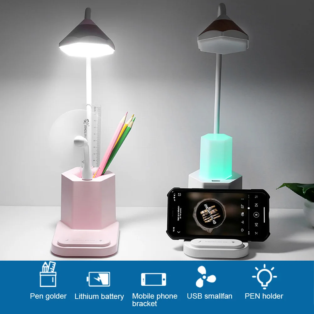 Mini Rechargeable Multifunction LED Desk Lamps Indoor Night Brush Pot USB Charging Stepless Dimming Stand Hemisphere Table Light
Mini Rechargeable Multifunction LED Desk Lamps Indoor Night Brush Pot USB Charging Stepless Dimming Stand Hemisphere Table Light