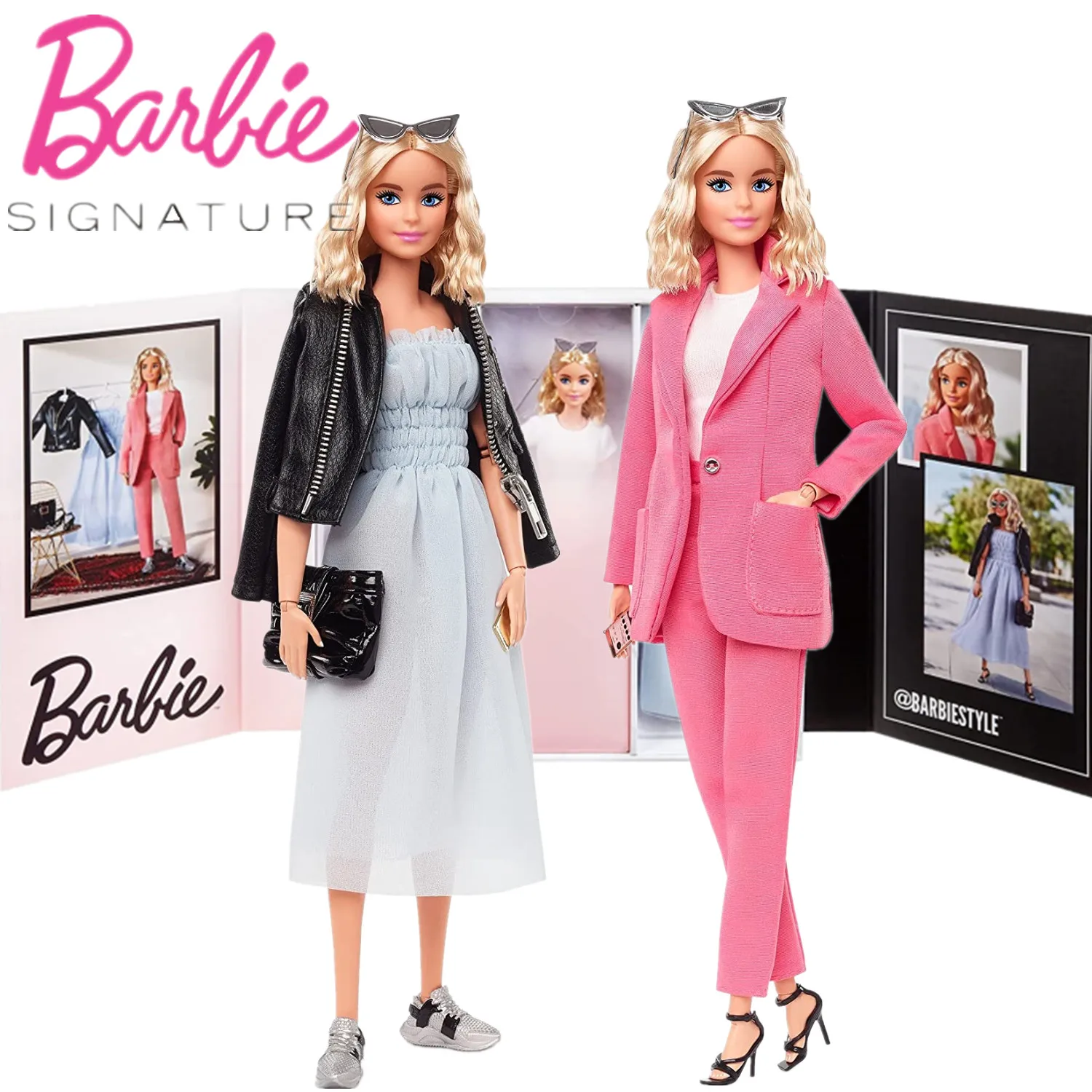 

Barbie Signature Barbie Style Doll Joints Move Fashion Doll With Accessories Limited Edition Toy Collectors Collectible Gift