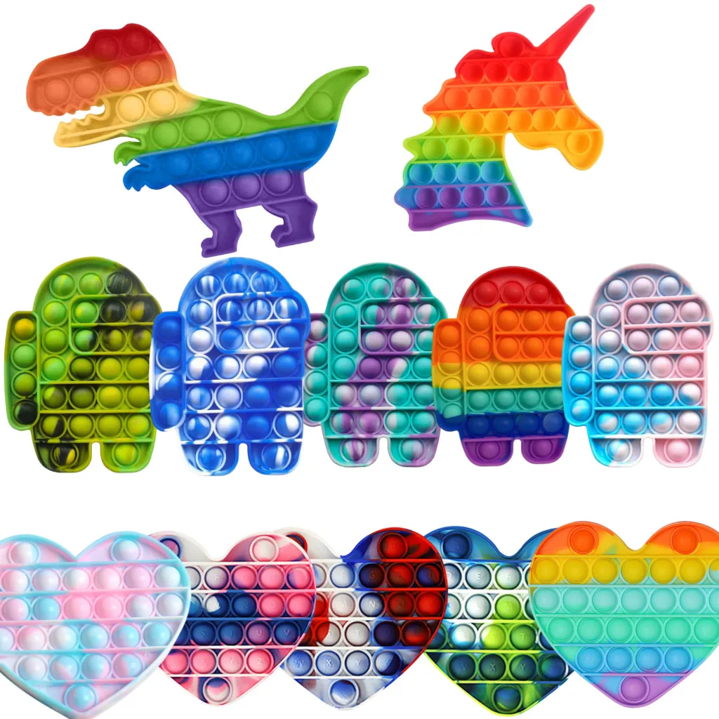 Rainbow Bubble Pops Fidget Kids Toy Sensory Autisim Special Need Its Anti-stress Stress Relief Squishy Fidget Toy Random Color
Rainbow Bubble Pops Fidget Kids Toy Sensory Autisim Special Need Its Anti-stress Stress Relief Squishy Fidget Toy Random Color