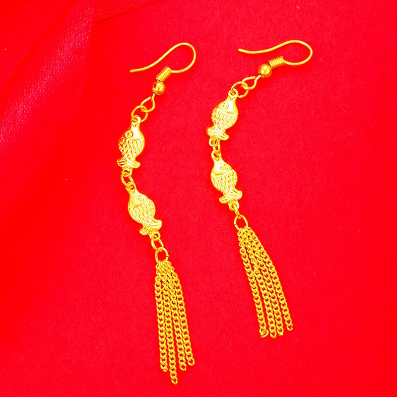 Fashion Simple fish Drop Earrings For Women Long beads Dangle Earring Statement Wedding Valentine's day earring jewelry gift
Fashion Simple fish Drop Earrings For Women Long beads Dangle Earring Statement Wedding Valentine's day earring jewelry gift