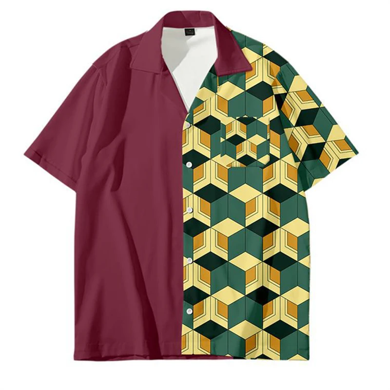 Anime Demon Slayer Shirt Men's Casual 3D Print Lapel Short-sleeved Summer Loose Top
Anime Demon Slayer Shirt Men's Casual 3D Print Lapel Short-sleeved Summer Loose Top