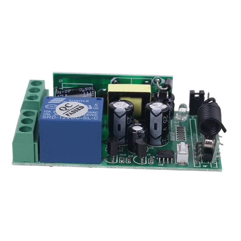 85V-250V 1 Way Wireless Remote Control Switch 2pcs ON/OFF Keys 433Mhz Relay Receiver Transmitter Controller for LED Light H052
85V-250V 1 Way Wireless Remote Control Switch 2pcs ON/OFF Keys 433Mhz Relay Receiver Transmitter Controller for LED Light H052