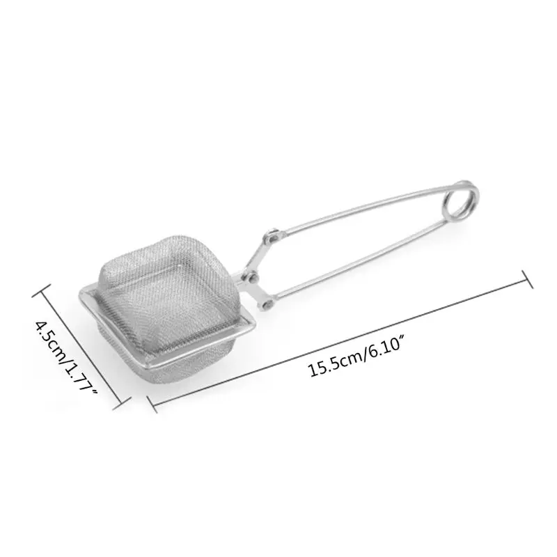 B2RF Square Shape Tea Strainer with Handle Mesh Infuser Loose Leaf Locking Filters
B2RF Square Shape Tea Strainer with Handle Mesh Infuser Loose Leaf Locking Filters