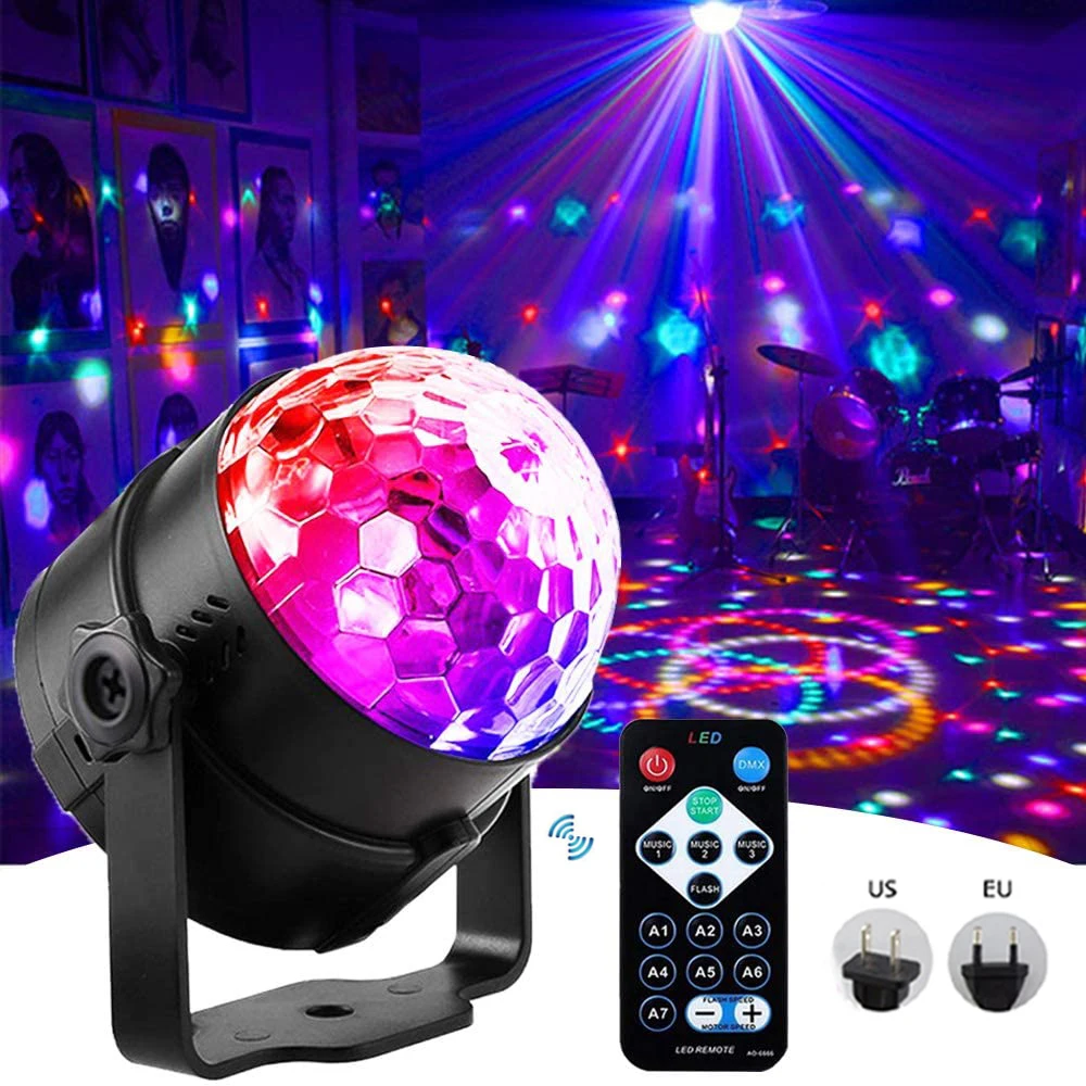 Светодиодный сценический RGB-прожектор вращающийся миниатюрный лазерный