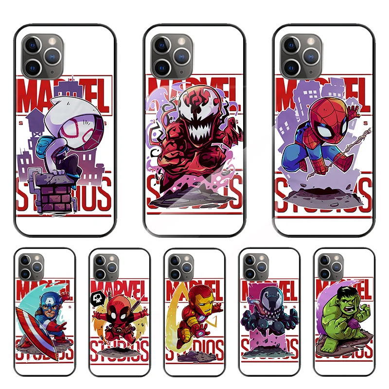 Printed Cute Marvel Hero For Apple iPhone 7 8 X XR XS 11 12 13 SE 2020 Pro Max Mini Plus Black Silicone Soft Phone Case
Printed Cute Marvel Hero For Apple iPhone 7 8 X XR XS 11 12 13 SE 2020 Pro Max Mini Plus Black Silicone Soft Phone Case