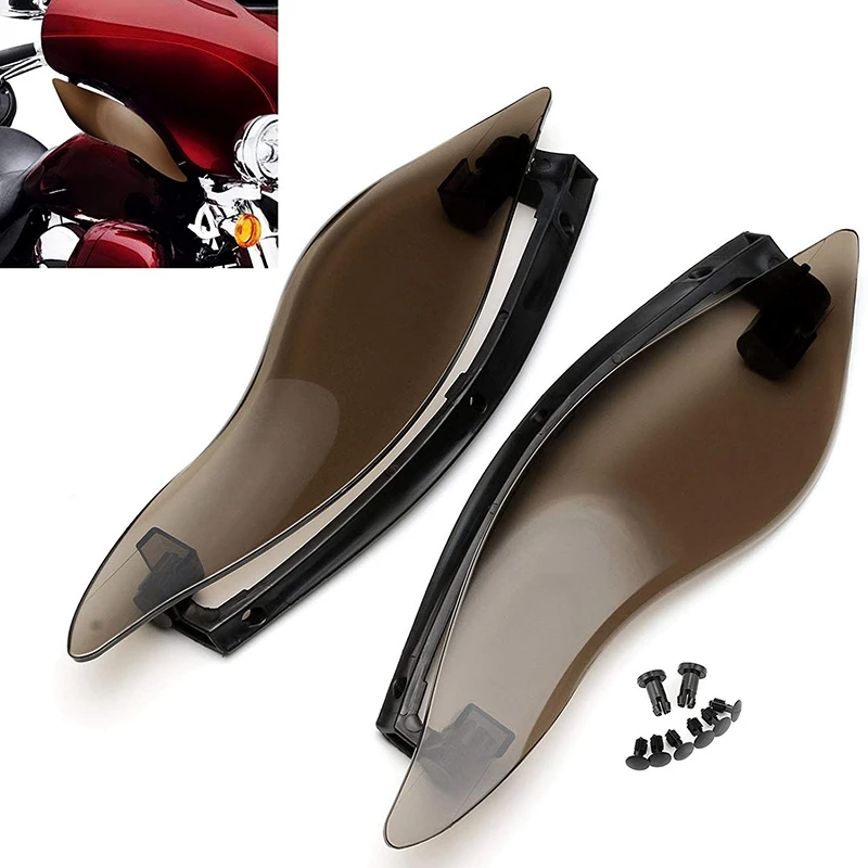 Fairing Windscreen Side Wings Air Deflectors Upper Fairing Windshield for Touring Electra Street Ultra Limited Tri Glide 2014-20
Fairing Windscreen Side Wings Air Deflectors Upper Fairing Windshield for Touring Electra Street Ultra Limited Tri Glide 2014-20
