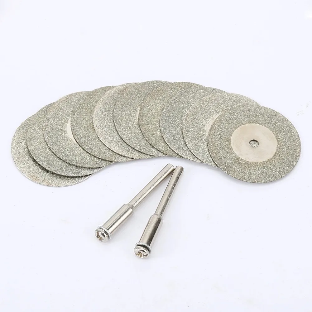 10pc 30mm Diamond Cutting Discs Mini Saw Blade +2pcs Arbor Shaft For Rotary Tool For Cutting: Gem Stones
10pc 30mm Diamond Cutting Discs Mini Saw Blade +2pcs Arbor Shaft For Rotary Tool For Cutting: Gem Stones