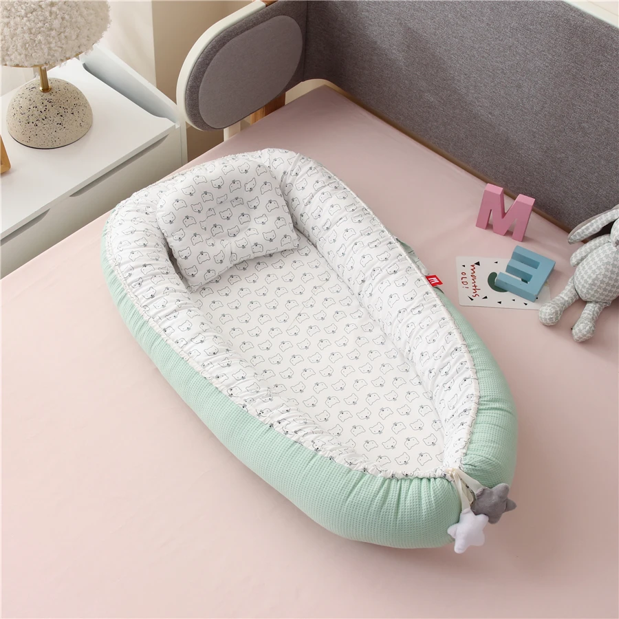 Детская кроватка гнездо 85x50 см хлопковая для мальчиков и девочек детская