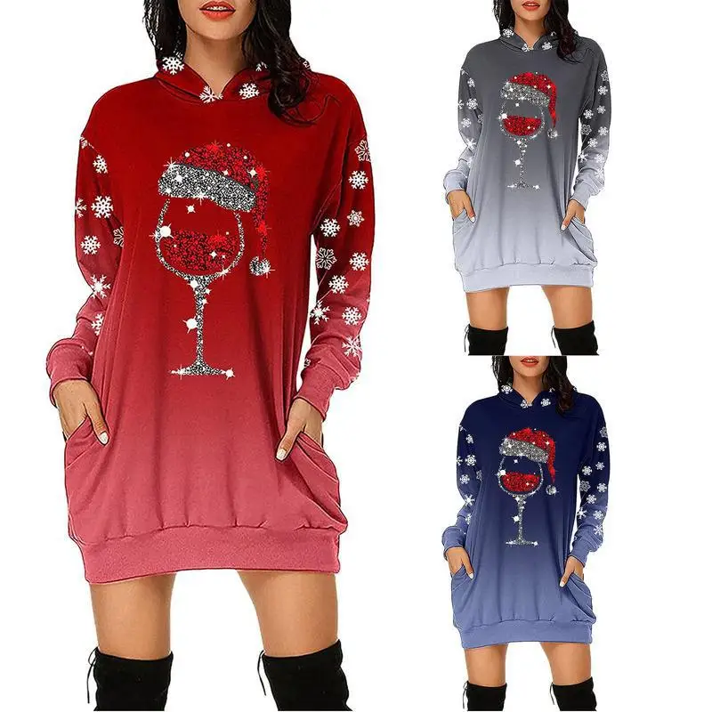 Fashion 2021 Autumn And Winter Women's Long-Sleeved Pullover Hooded Sweatshirt Digital Printing Casual Pocket Short Dress
Fashion 2021 Autumn And Winter Women's Long-Sleeved Pullover Hooded Sweatshirt Digital Printing Casual Pocket Short Dress