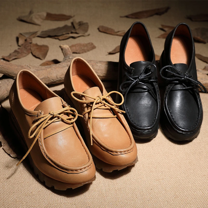 Hjwsfdcai Genuine Leather Retro Platform Women Boots Increasing Lace-Up Ladies Flat Shoes Wear-Resistant Outdoor Woman Booties
Hjwsfdcai Genuine Leather Retro Platform Women Boots Increasing Lace-Up Ladies Flat Shoes Wear-Resistant Outdoor Woman Booties