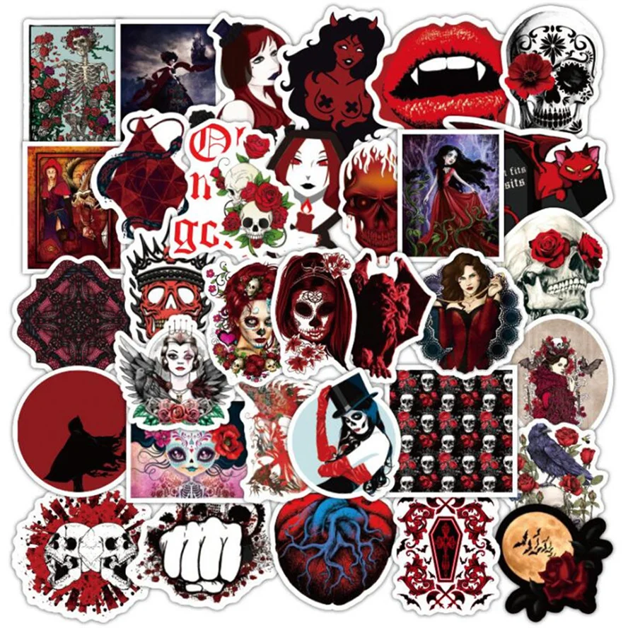 10/30/50 Gothic Style Dark Red Cartoon Graffiti Stickers Laptop Luggage Skateboard Guitar Waterproof Stickers Toys Wholesale
10/30/50 Gothic Style Dark Red Cartoon Graffiti Stickers Laptop Luggage Skateboard Guitar Waterproof Stickers Toys Wholesale