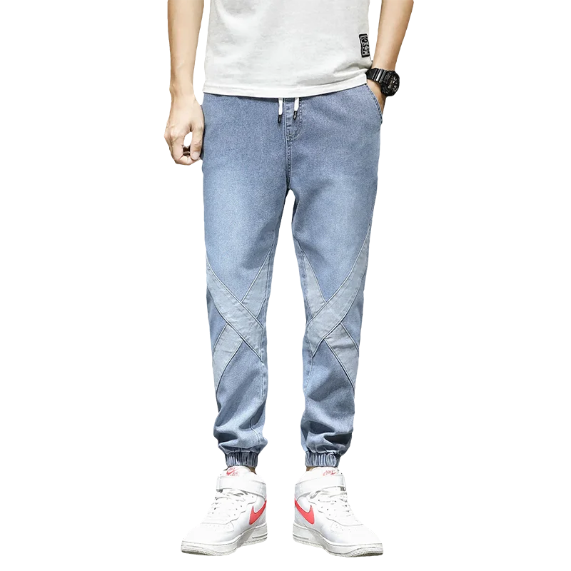 New Fashion Four Seasons Elastic Drawstring Leggings Jeans Men's Loose Straight Casual Pants Youth Popular Locomotive Overalls
New Fashion Four Seasons Elastic Drawstring Leggings Jeans Men's Loose Straight Casual Pants Youth Popular Locomotive Overalls