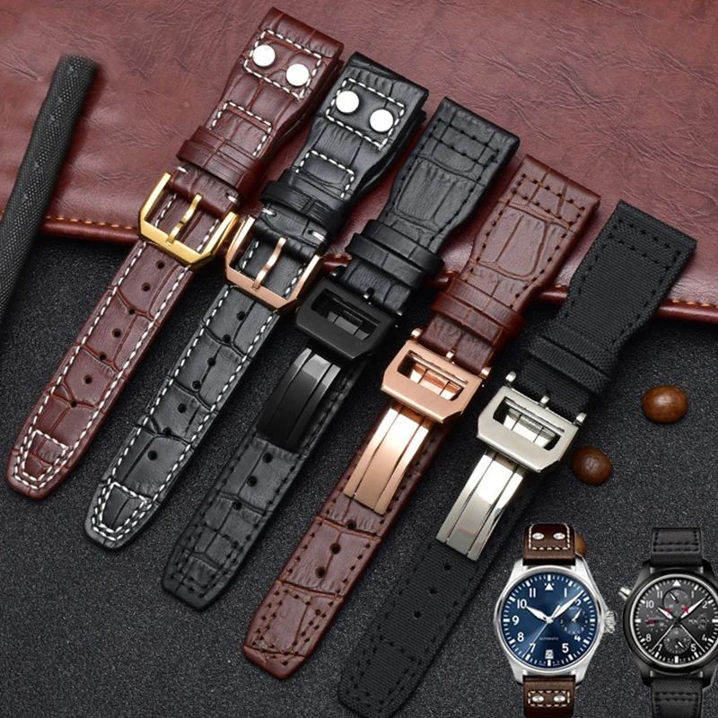 Watch Bracelet for IWC Pilot Portugal Series Chain Men's Watchband 22mm Leather Belt Watch Strap Folding Watch Accessories Band
Watch Bracelet for IWC Pilot Portugal Series Chain Men's Watchband 22mm Leather Belt Watch Strap Folding Watch Accessories Band