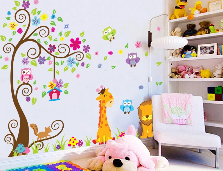 Kindergarten child room decorates a wall cute owl flower wall stickers in the household adornment wall to stick on the wall
Kindergarten child room decorates a wall cute owl flower wall stickers in the household adornment wall to stick on the wall