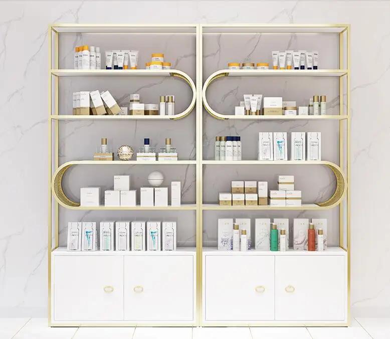 Cosmetics display cabinet Beauty salon Products Display Shelf Skincare display shelf commercial shelf 
Cosmetics display cabinet Beauty salon Products Display Shelf Skincare display shelf commercial shelf