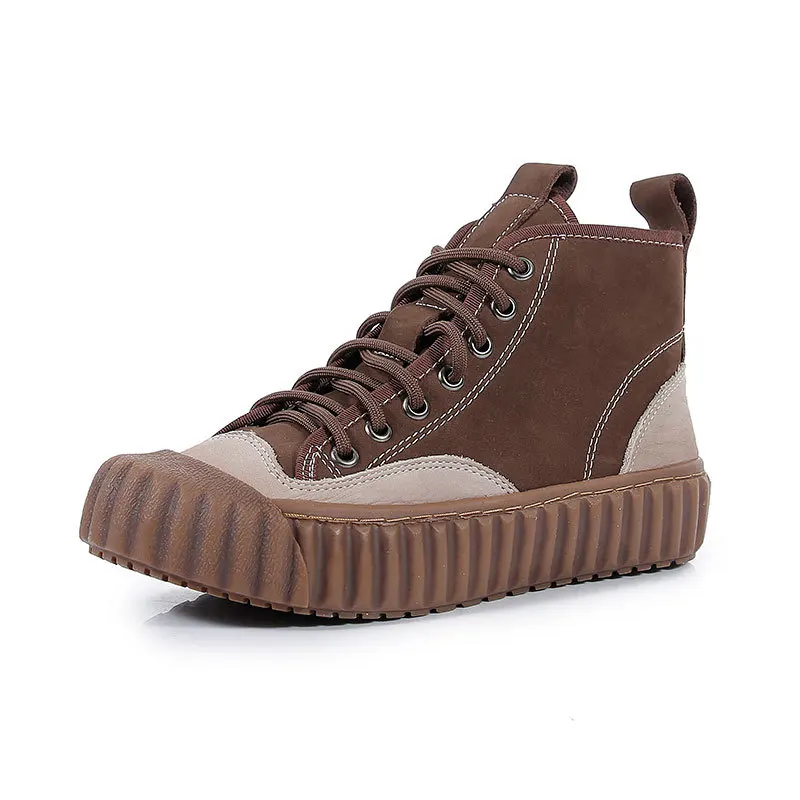 women's genuine leather shoes ankle boots autumn winter New Round flat-heeled biscuit shape shoes student shoes women's Boots
women's genuine leather shoes ankle boots autumn winter New Round flat-heeled biscuit shape shoes student shoes women's Boots