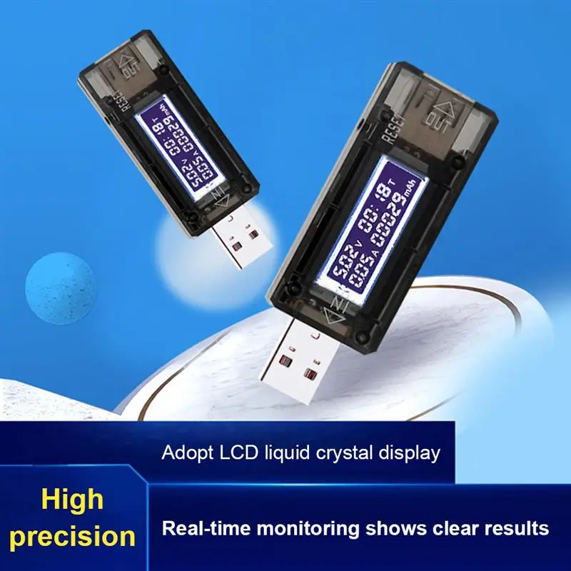 USB Power Meter Tester USB QC2.0 Current Voltage Charger Capacity Tester Wattmeter Voltage Mobile Power Detector Multimeter
USB Power Meter Tester USB QC2.0 Current Voltage Charger Capacity Tester Wattmeter Voltage Mobile Power Detector Multimeter