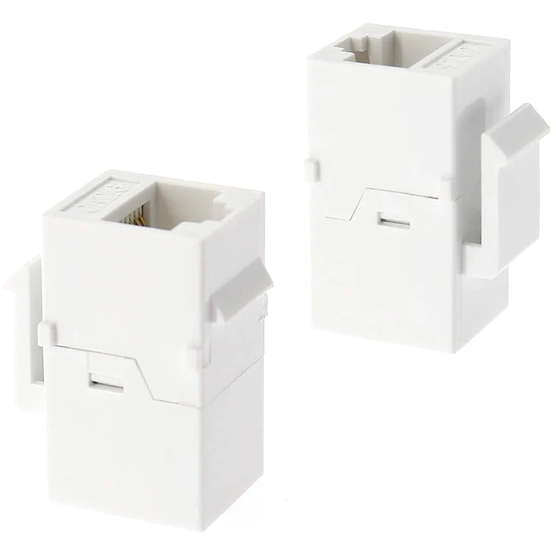 Ethernet Keystone Coupler, 20Pack Cat6 RJ45 Keystone Jack Inline Female Connectors
Ethernet Keystone Coupler, 20Pack Cat6 RJ45 Keystone Jack Inline Female Connectors