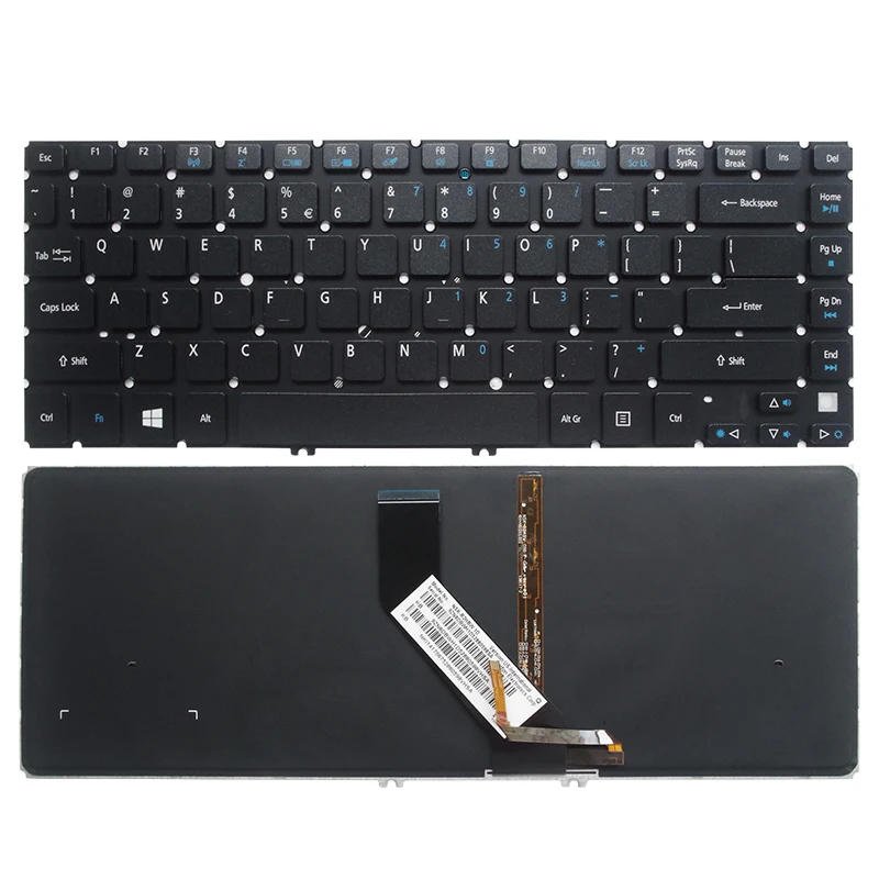 

New Laptop US RU Keyboard Backlit for Acer Aspire V5 V5-431 V5-431G V5-431P V5-471 V5-471G V5-471PG Russian English Keyboard
