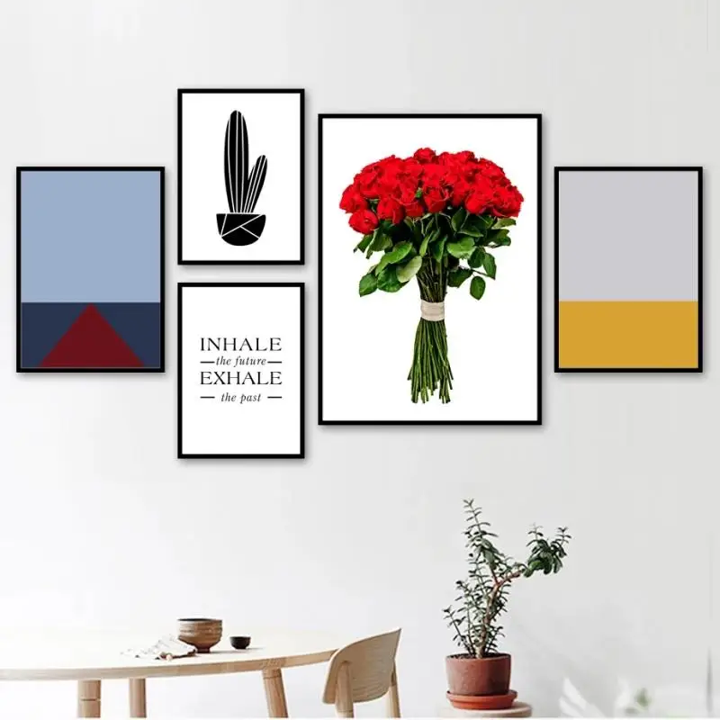 Modern Decorative Pictures Cactus Rose Colorful Geometry Quotes Canvas Painting Nordic Poster and Print Wall Art Home Decoration
Modern Decorative Pictures Cactus Rose Colorful Geometry Quotes Canvas Painting Nordic Poster and Print Wall Art Home Decoration