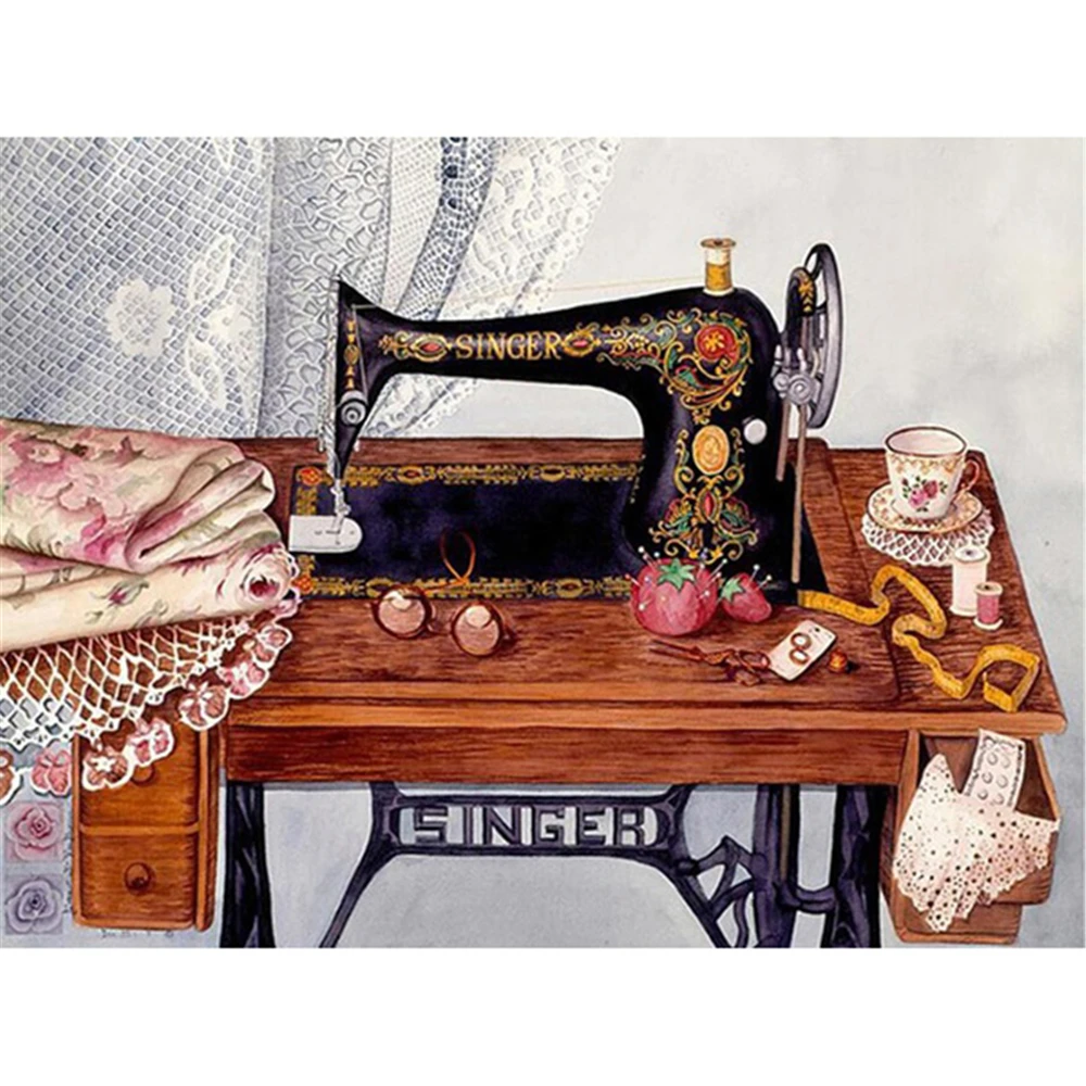 Sewing Machine Landscape DIY 11CT Embroidery Cross Stitch Kits Craft Needlework Set Cotton Thread Printed Canvas Home Sell
Sewing Machine Landscape DIY 11CT Embroidery Cross Stitch Kits Craft Needlework Set Cotton Thread Printed Canvas Home Sell