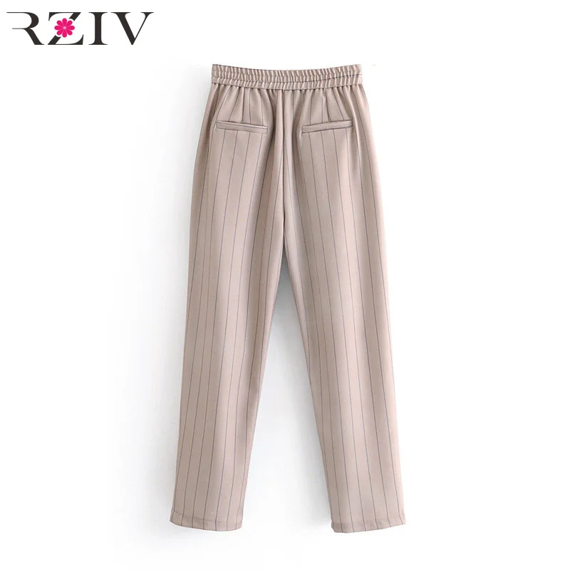 RZIV Autumn and winter women's suit casual striped pocket decorative slim suit 
RZIV Autumn and winter women's suit casual striped pocket decorative slim suit