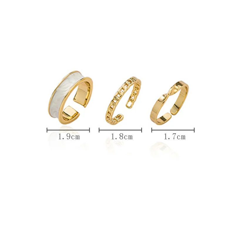3PCS/SET Korea Punk Vintage Metal Chain Open Rings for Women Gold Color Adjustable Wide Ring Set Party Jewelry Gifts Finger Ring
3PCS/SET Korea Punk Vintage Metal Chain Open Rings for Women Gold Color Adjustable Wide Ring Set Party Jewelry Gifts Finger Ring