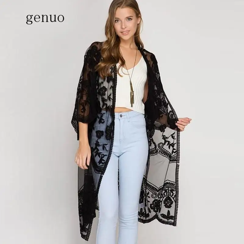 Sexy Lace Embroidery Beach Cover Up Women Bikini Cover Up Long Beach Dress Tunics Swimsuit Bathing Suits Cover-Up Beachwear
Sexy Lace Embroidery Beach Cover Up Women Bikini Cover Up Long Beach Dress Tunics Swimsuit Bathing Suits Cover-Up Beachwear