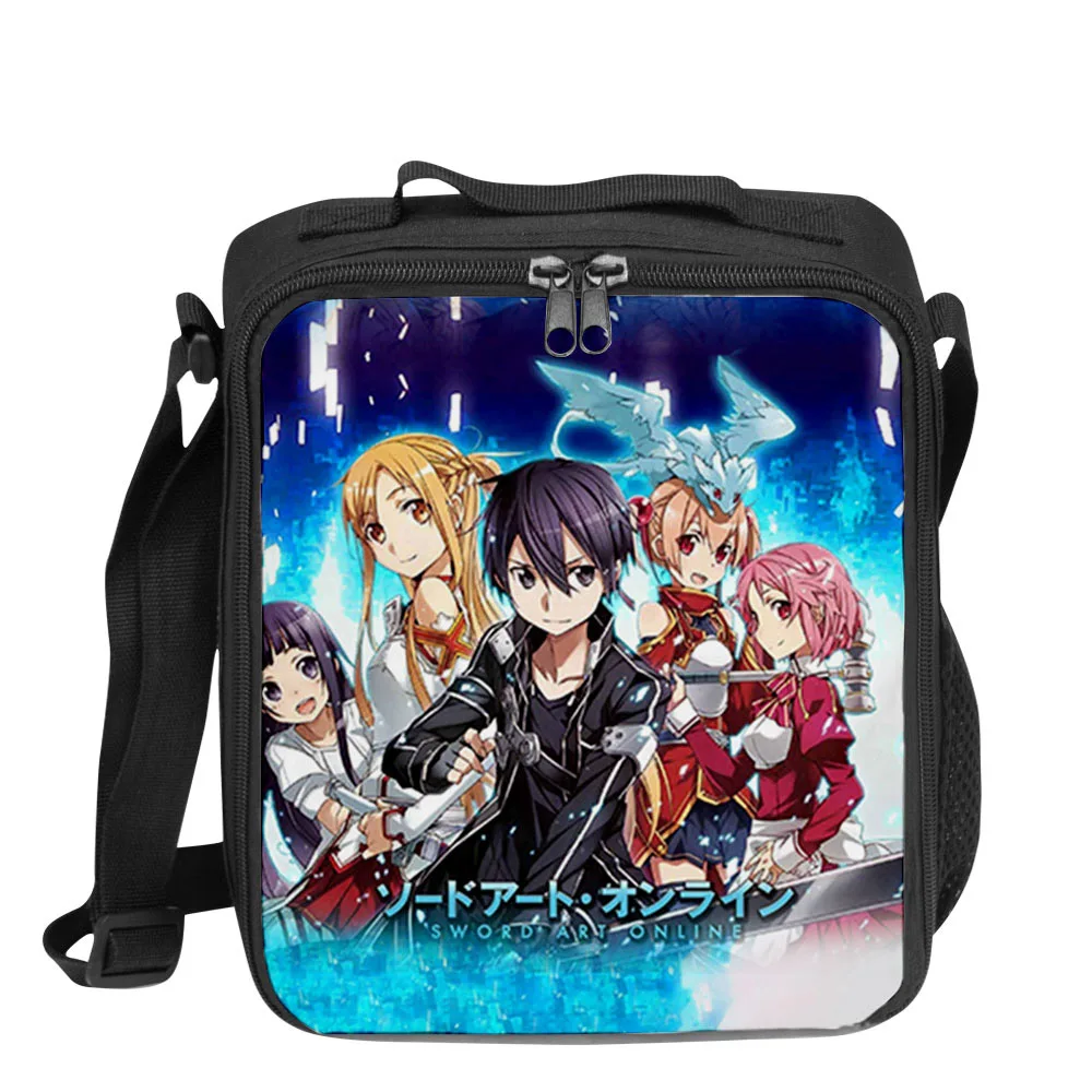 Переносная сумка для ланча Sword Art Online из ткани Оксфорд, Термоизолированный Ланч-бокс для еды, пикника, сумки через плечо для детей, FY01752X15
Переносная сумка для ланча Sword Art Online из ткани Оксфорд, Термоизолированный Ланч-бокс для еды, пикника, сумки через плечо для детей, FY01752X15