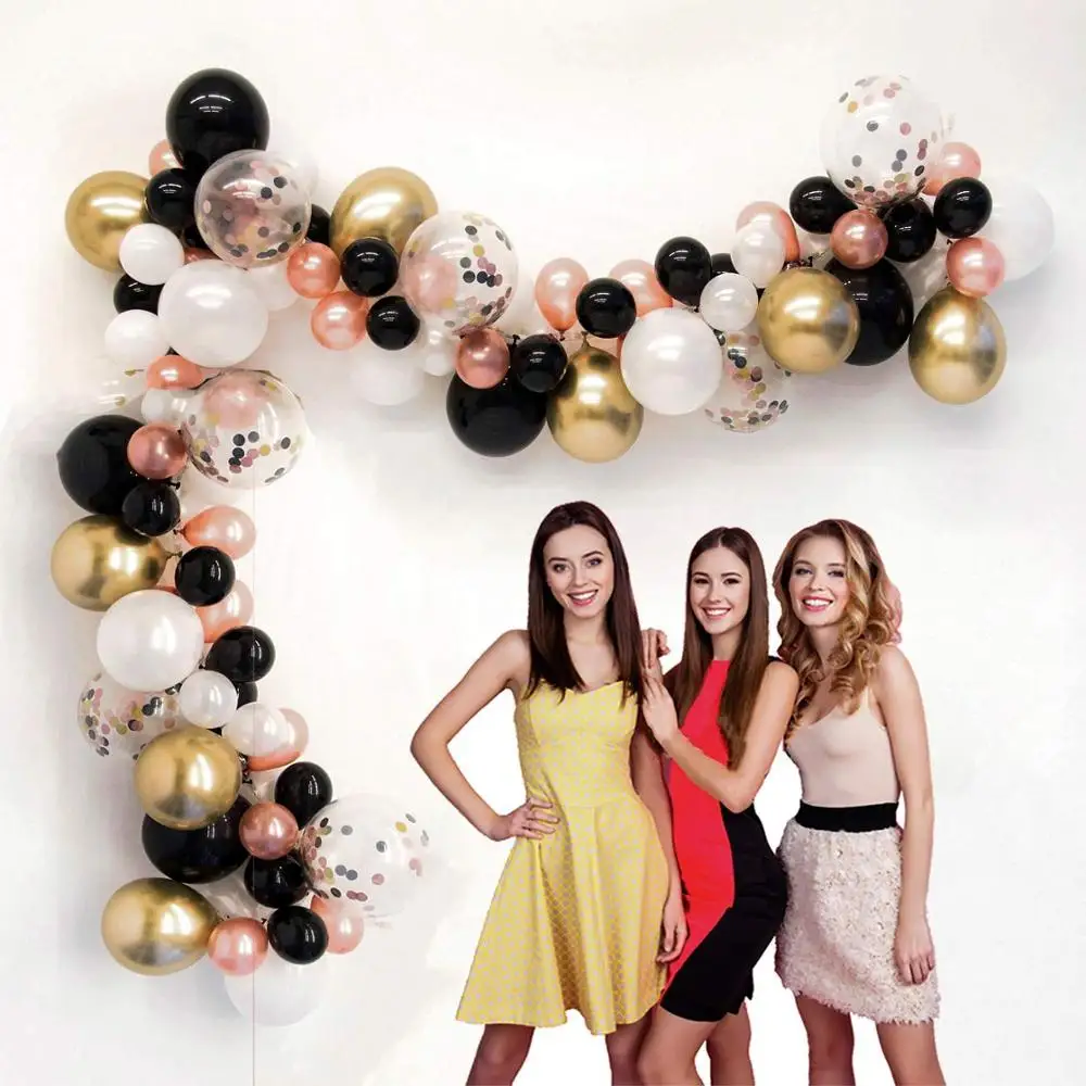 112pcs Rose gold black white balloon arch and garland set baby birthday graduation wedding bridal shower party decor
112pcs Rose gold black white balloon arch and garland set baby birthday graduation wedding bridal shower party decor
