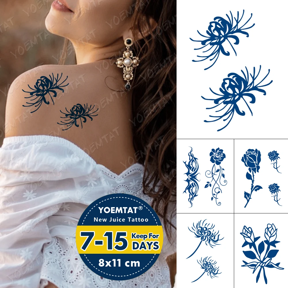 Juice Lasting Waterproof Temporary Tattoo Sticker Chrysanthemum Mandala Mandala Tattoos Female Sexy Arm Body Art Fake Tatto Male
Juice Lasting Waterproof Temporary Tattoo Sticker Chrysanthemum Mandala Mandala Tattoos Female Sexy Arm Body Art Fake Tatto Male