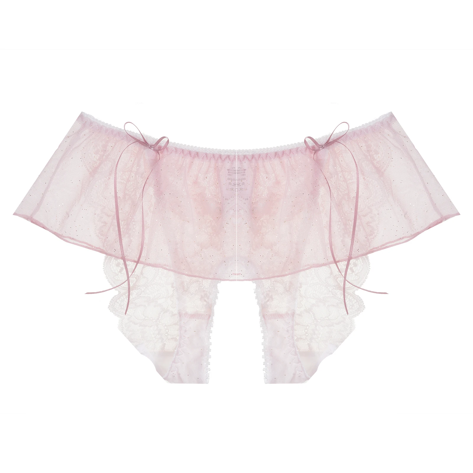Women Solid Sexy Low Rise Panties Crotchless Lace Briefs Bowknot Elastic Waistband Skirted Briefs Underpants Sissy Underwear
Women Solid Sexy Low Rise Panties Crotchless Lace Briefs Bowknot Elastic Waistband Skirted Briefs Underpants Sissy Underwear