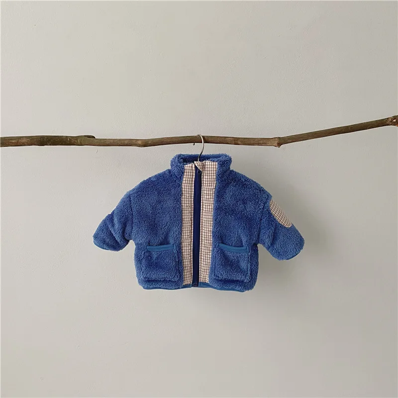 Winter Baby Thick Lamb Wool Stitching Plaid Jacket Korean Baby Warm And Comfortable Outing Clothes Jacket
Winter Baby Thick Lamb Wool Stitching Plaid Jacket Korean Baby Warm And Comfortable Outing Clothes Jacket