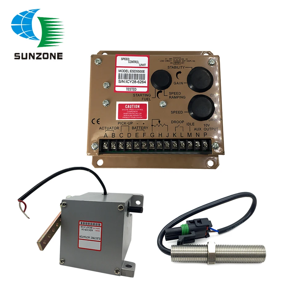 Diesel Generator Governor 1 set Actuator ADC225 12V 24V MPU sensor 3034572 Speed Control ESD5500E
Diesel Generator Governor 1 set Actuator ADC225 12V 24V MPU sensor 3034572 Speed Control ESD5500E