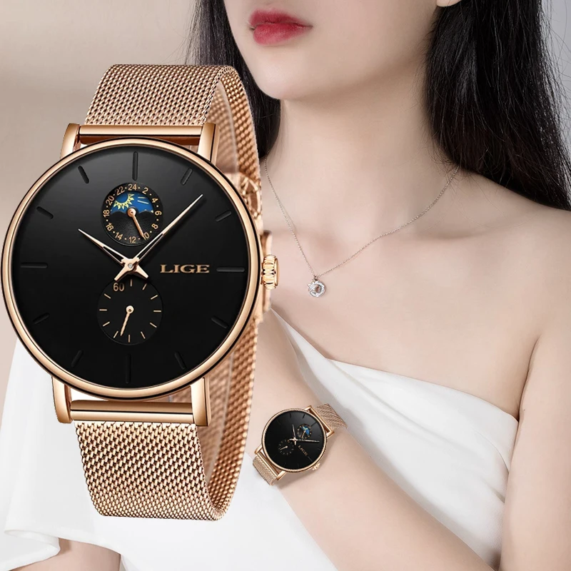 Reloj New LIGE Women Luxury Brand Watch Simple Quartz Clock Lady Waterproof Wristwatch Female Fashion Casual Watches Reloj Mujer
Reloj New LIGE Women Luxury Brand Watch Simple Quartz Clock Lady Waterproof Wristwatch Female Fashion Casual Watches Reloj Mujer
