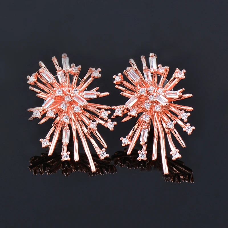 KIOOZOL Luxury Crystal Zircon Flower Stud Earrings Rose Gold Color Earrings For Women Wedding Party Jewelry Accessories ZD1 DP1
KIOOZOL Luxury Crystal Zircon Flower Stud Earrings Rose Gold Color Earrings For Women Wedding Party Jewelry Accessories ZD1 DP1