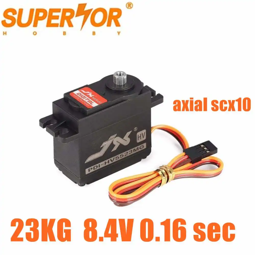 PDI-HV5523MG PDI-HV6223MG JX 23KG Servo 8.4V 0.16 sec Metal Gear Standard Servo for 1:8 1:10 RC car robot airplane axial scx10
PDI-HV5523MG PDI-HV6223MG JX 23KG Servo 8.4V 0.16 sec Metal Gear Standard Servo for 1:8 1:10 RC car robot airplane axial scx10